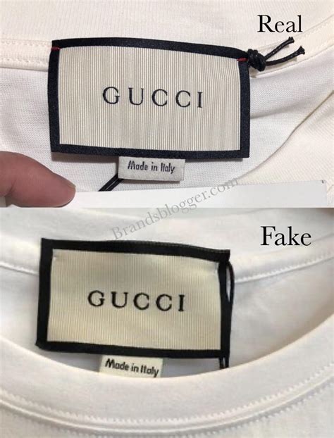 how to spot fake gucci shirt|authentic gucci tag.